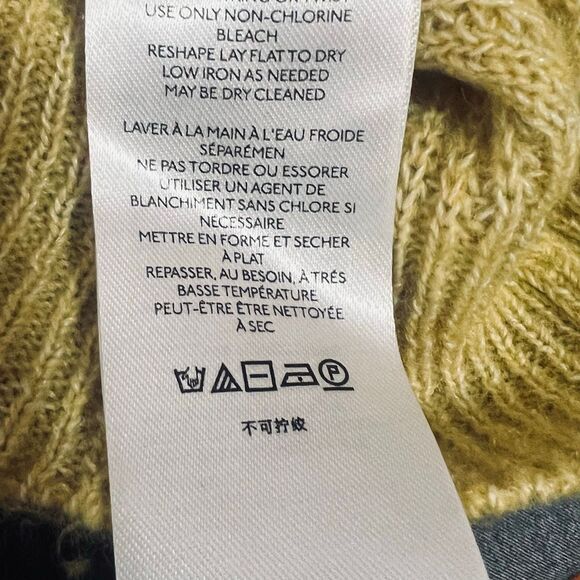 Anthropologie Womens Yellow Keely Cable Knit Wool Blend Pullover Sweater Size XS - Picture 8 of 10